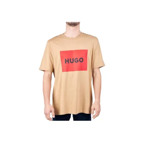 Hugo Boss Бежевые Мужские T-рубашки