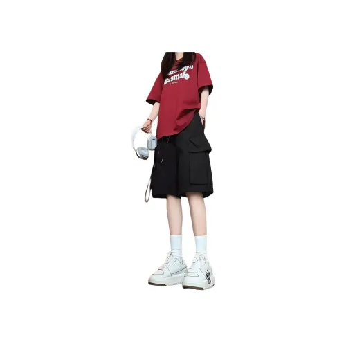 NOWSTIME Чернильно-черный Унисекс Повседневные шорты