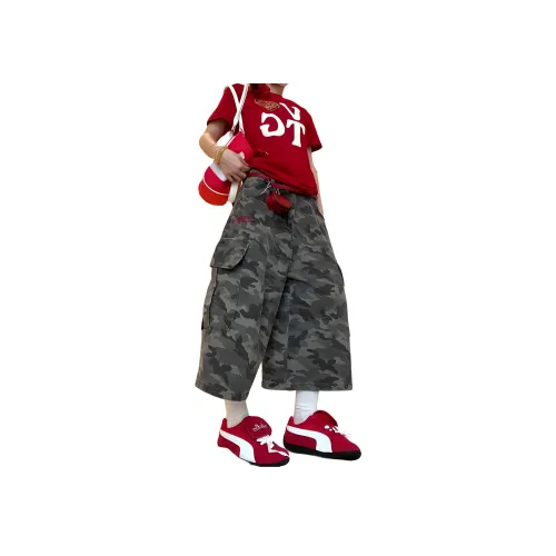 NEVER RULE Камуфляж Унисекс Шорты карго