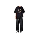 [KO Черный + Черный Джинсы] Двухкомпонентный комплект