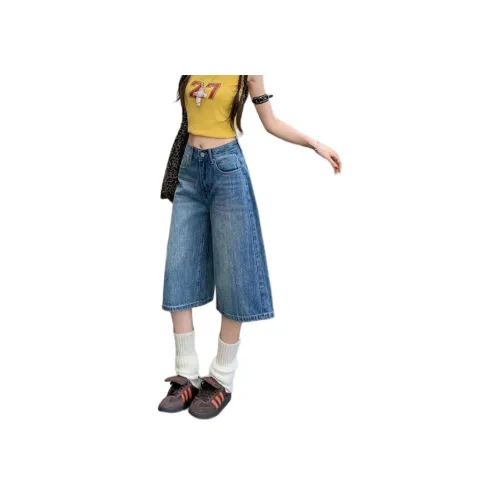 YINLEI Синие Женские Джинсовые Шорты