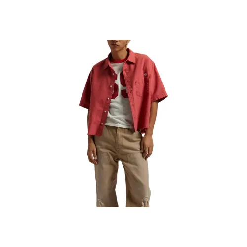 Urban Outfitter Red Men's Shirts Urban Outfitter Красные Мужские Рубашки