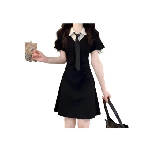 EIDOLON GRAIN Короткий рукав Платье Женское