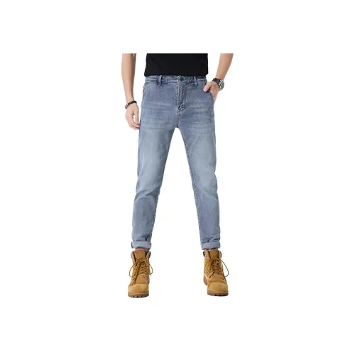 ZENGZHI 16085 Синий Мужской Джинсы