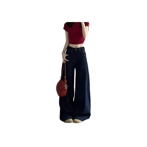 MUCCHIC Темно-синий, женский, джинсы