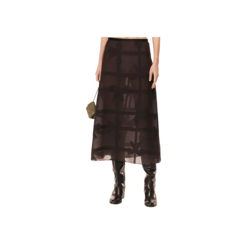 CHANEL Черные Женские Повседневные Длинные Юбки
