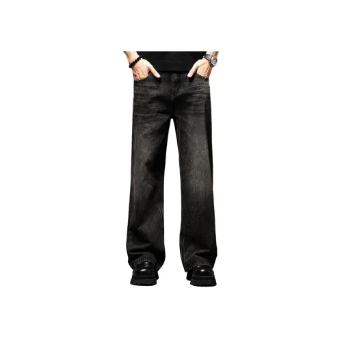 GUISE Джинсы Унисекс Washed Bleached Black