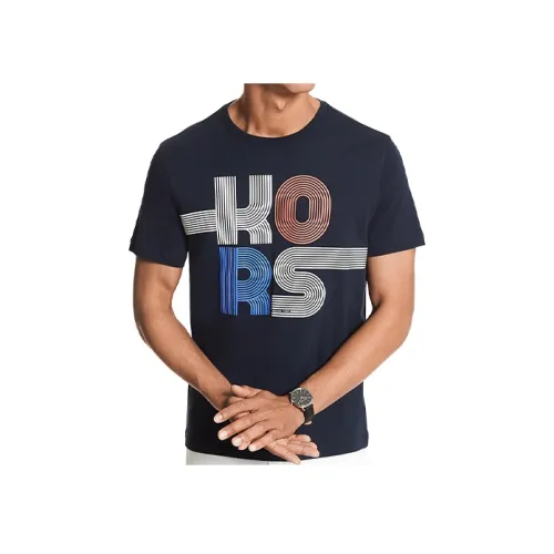 MICHAEL KORS Темно-синие мужские футболки T