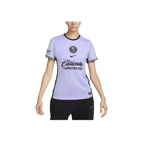 nike Club América 2023 24 Stadium Third Футбол Джерси США Клуб 2023 24 Season Third Stadium Женские Фиолетовый