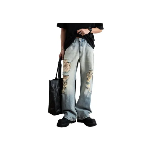 KUXIANSEN Джинсы Унисекс Light Синий