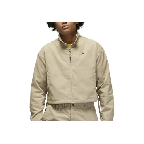 Джордан Khaki Женское короткое пальто