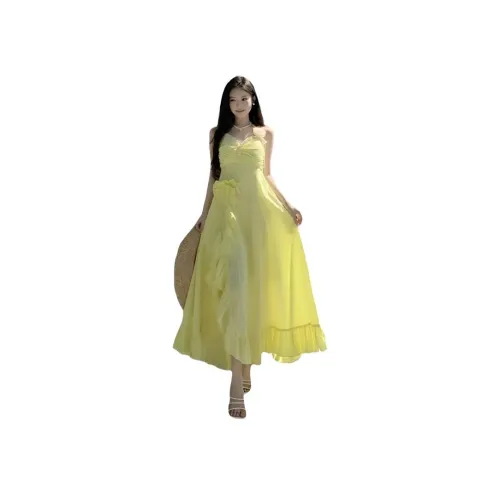 HAPG Желтые Женские Слиплатья