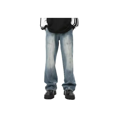 AMBER LIGHT Синий Унисекс Джинсы