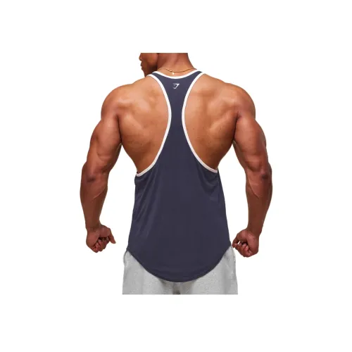 GYMSHARK Синий Мужские Майки