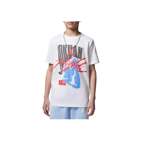 Джордан FadeawayFlight T-Shirt SS25 Белый Подростки