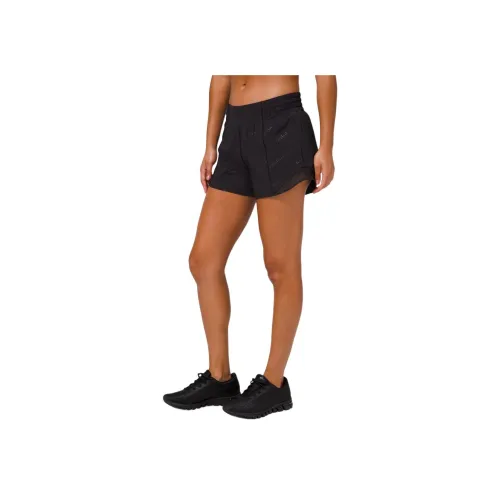 Lululemon Hotty Hot Черные Женские Спортивные Шорты