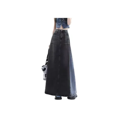 ACHIEVE ACHV Denim Long Skirt Women's