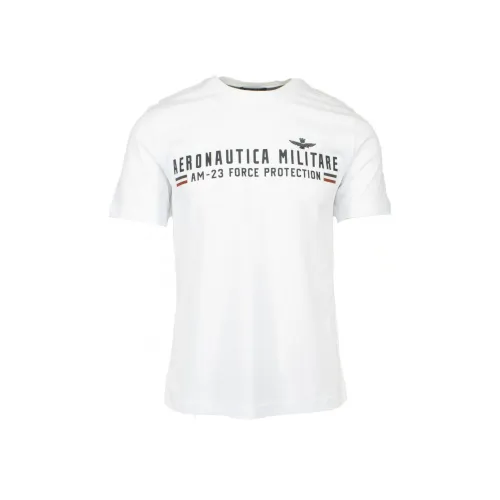 AERONAUTICA MILITARE Белая Мужская T-Рубашка