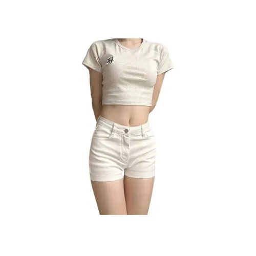 CARQ Белые Женские Джинсовые Шорты