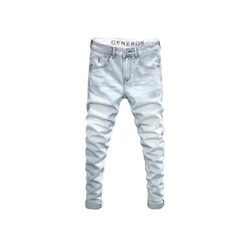 MAREA VESUVIO Потертый Светло-Синий Мужские Джинсы