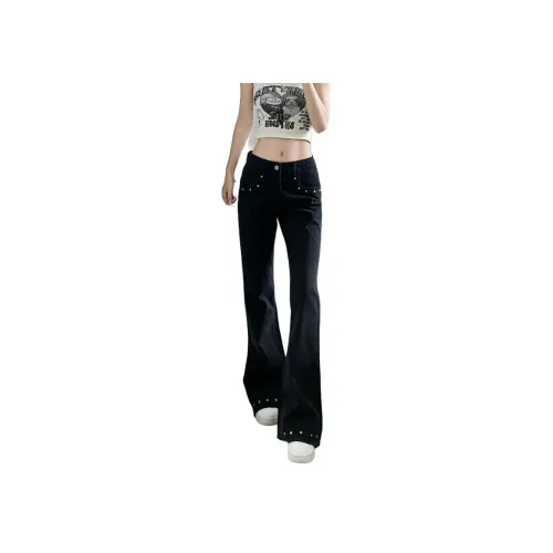 OMOIDAS Черные Женские Джинсы