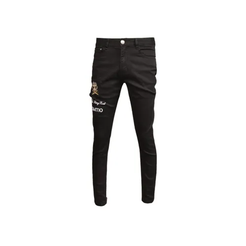 OGQG Черные Мужские Джинсы