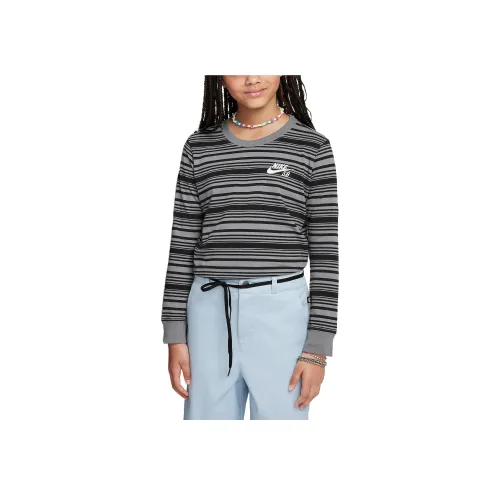 nike SB T-Shirt Skate Черный Дымчатый Серый Детский