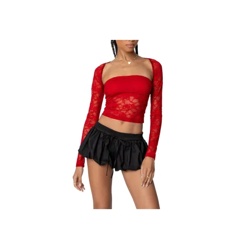 Edikted Addison Прозрачный Кружево Повседневный Костюм Женские 2 шт