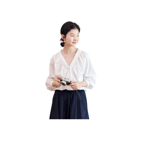 ZIMO Белые Женские Рубашки