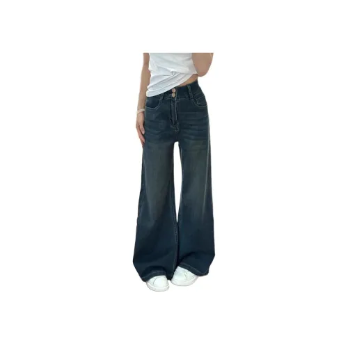 MUCCHIC Винтажные синие женские джинсы