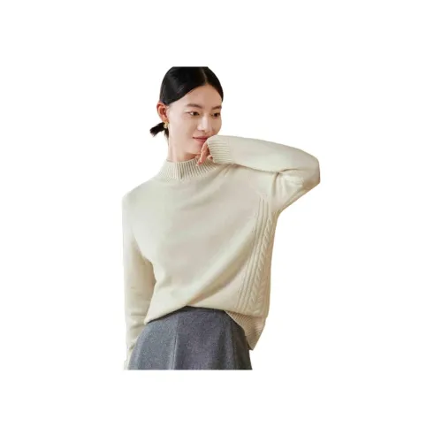 MIHUANG Белый Женские Кашемировые Свитеры