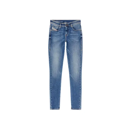 DIESEL FW24 Slandy Джинсы Женские Средне-синий