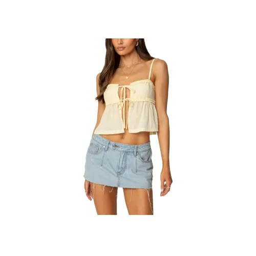 Edikted Loula Галстук Передняя часть Майка Топ на бретелях Женские