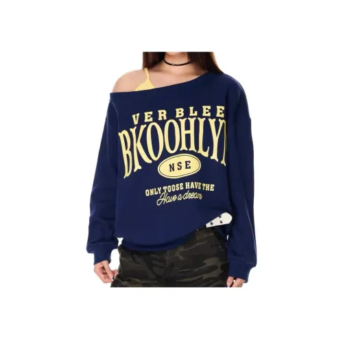 Cotton Gene Темно-синие женские свитшоты