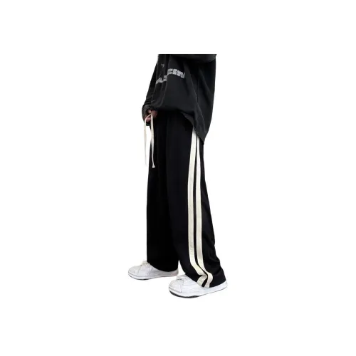 CARE NOTE Черные Унисекс Повседневные Штаны