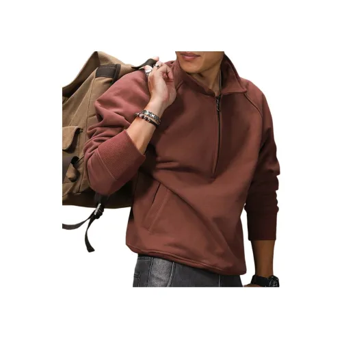 Seasonal Words Свитшот Мужской Кирпично-красный