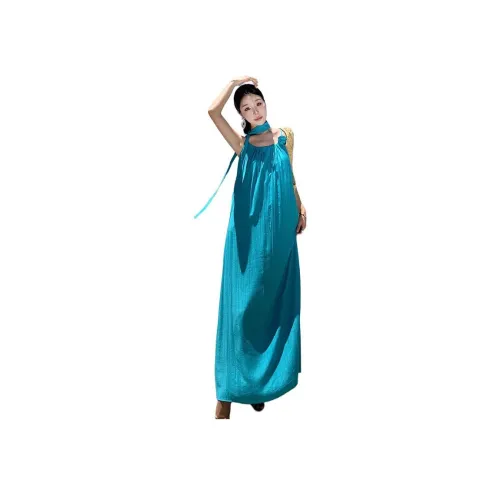 XIAOJUCHUANLI Синий Женские Слиплатья