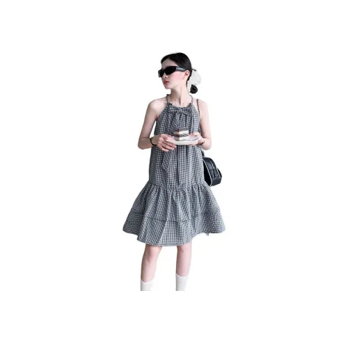 URBANSHOW Черно-белая клетка Kids Платья