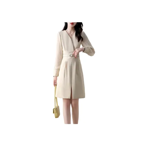 Fele.d Длинное платье с длинными рукавами женское