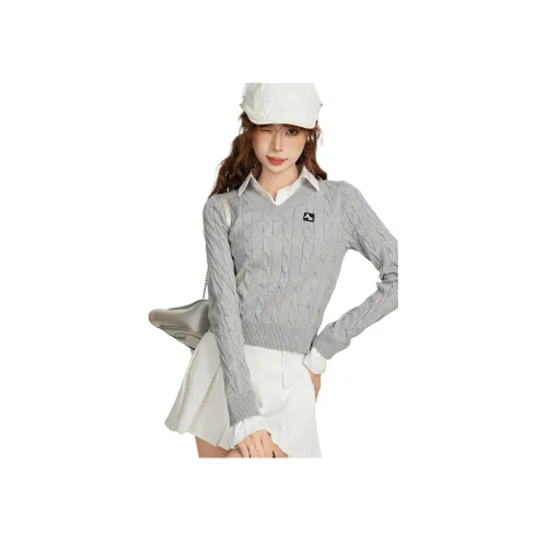 Princess Berdele Трикотаж Преппи стиль Базовый слой Укороченный топ Женские