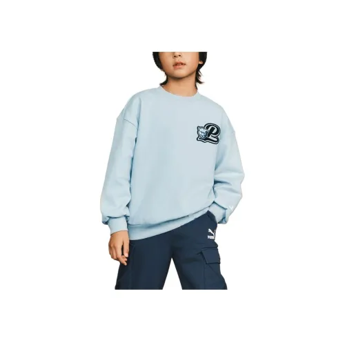 PUMA Толстовка Sportstyle Collection Graphic Джинсовый светло-голубой для детей 3-7 лет