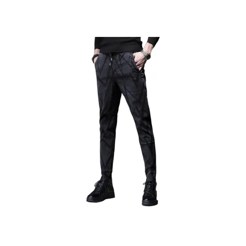 VUAS Черные Унисекс Повседневные Брюки