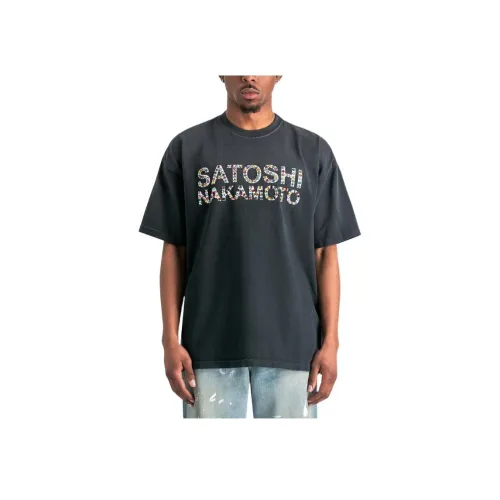 Satoshi Nakamoto Черные Мужские T-Рубашки