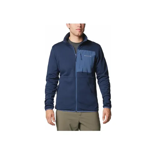 Columbia Hike Мужская Темно-Синяя Полностью Закрывающаяся Куртка II Куртки и Пальто Морской Синий