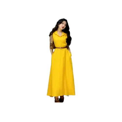 QIAOMONVHAI Без рукавов Платье Женское