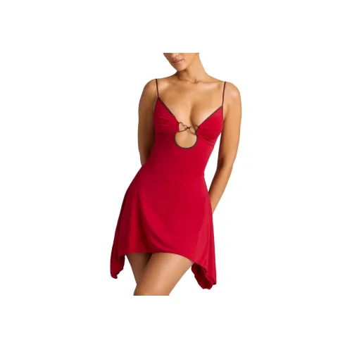 OH POLLY Catalina Slip Платье Женское Пламя Красный Пламя Красный