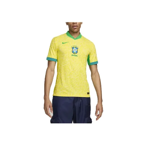 Nike Динамичный Желтый Мужской Футбольный Джерси
