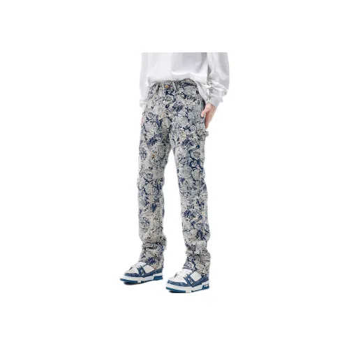 Pirkadat Светло-синие Унисекс Джинсы