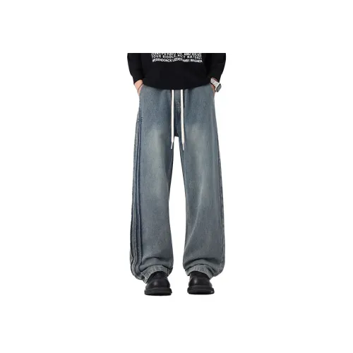 BAOMIKA Винтажные синие унисекс джинсы