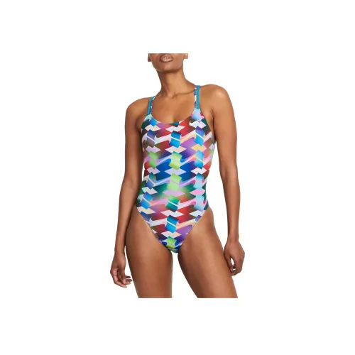 nike HydraStrong Spiderback Ван-Пис Купальник Женские Аквамарин